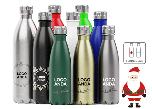 Nova Christmas - Branded Water Bottles Logo