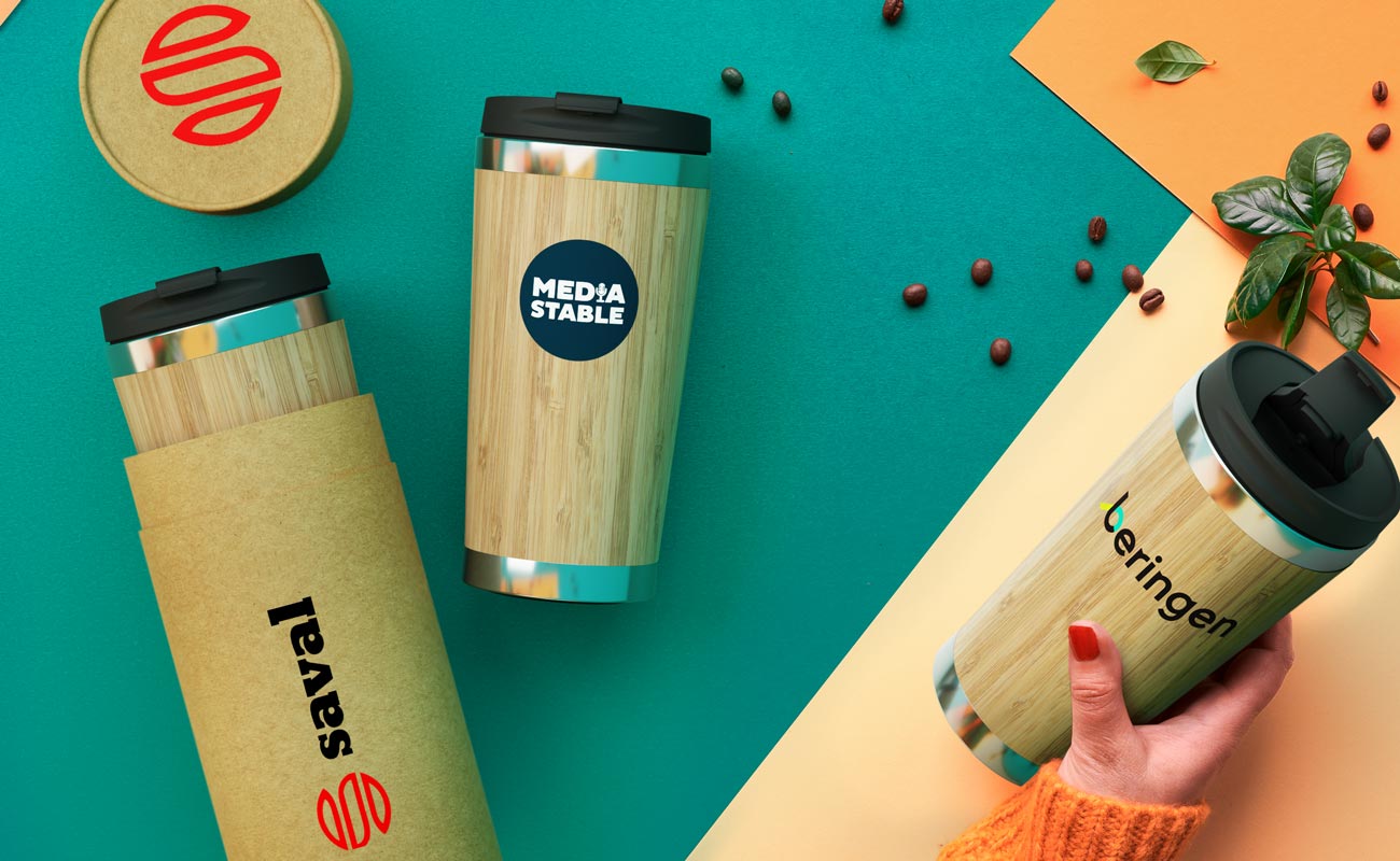 EcoSip - Branded Bamboo Travel Mugs