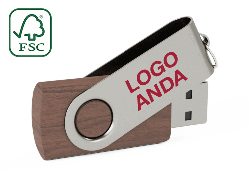 Twister Wood - USB Drive Custom